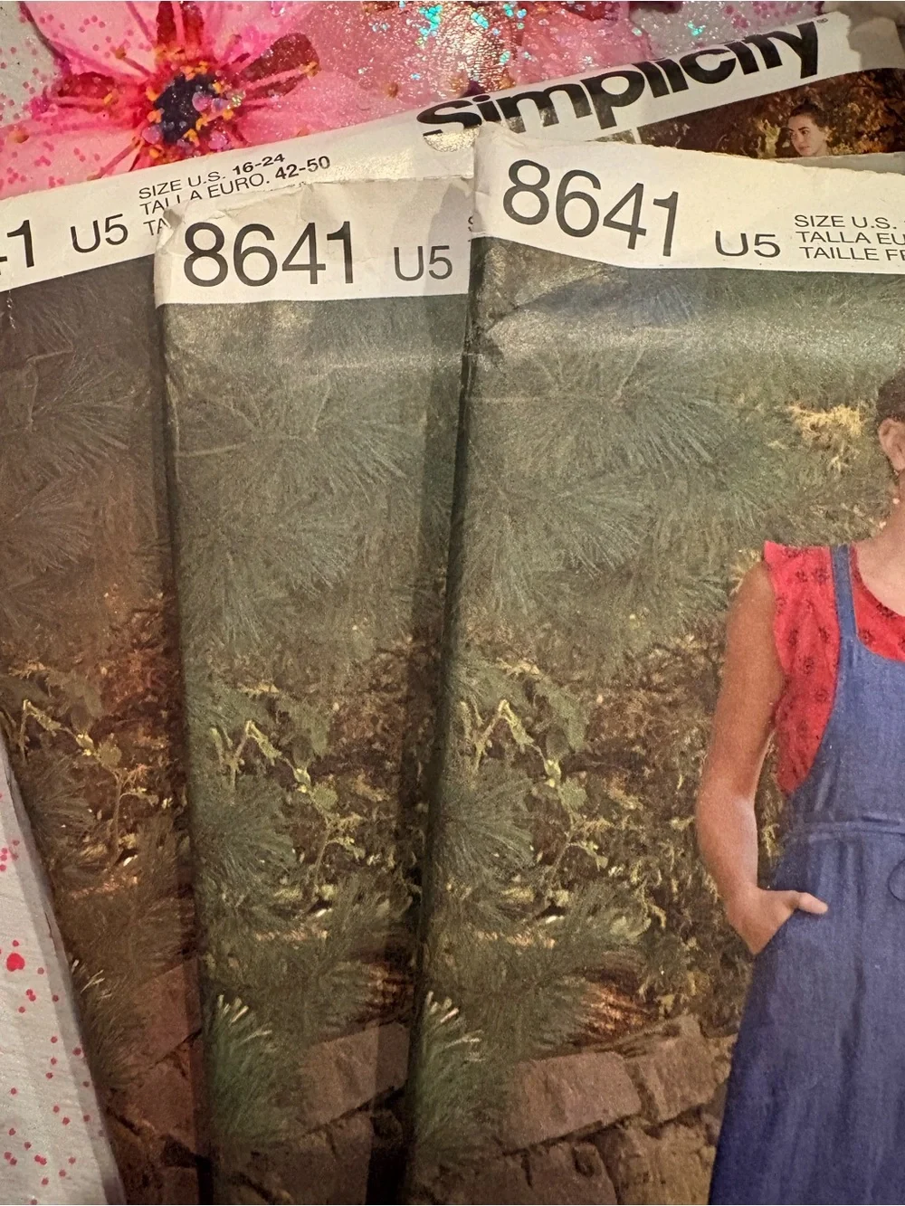 BN UNCUT SIMPLICITY 8641 R5 PLUS SIZE SEWING PATTERNS JUMPERS DRESS